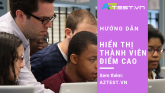 Hướng dẫn cách hiển thị bảng thống kê thành viên điểm cao