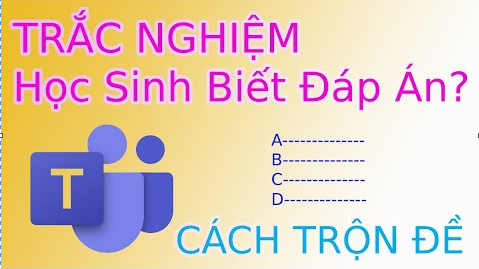 cách trộn câu hỏi trắc nghiệm